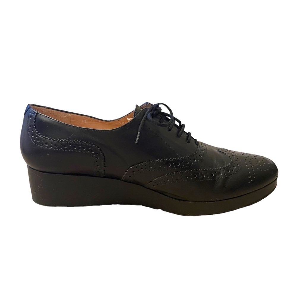 Robert Clergerie Demile Platform Patent Oxford Lace Up Loafers - Picture 7 of 13